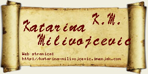 Katarina Milivojčević vizit kartica